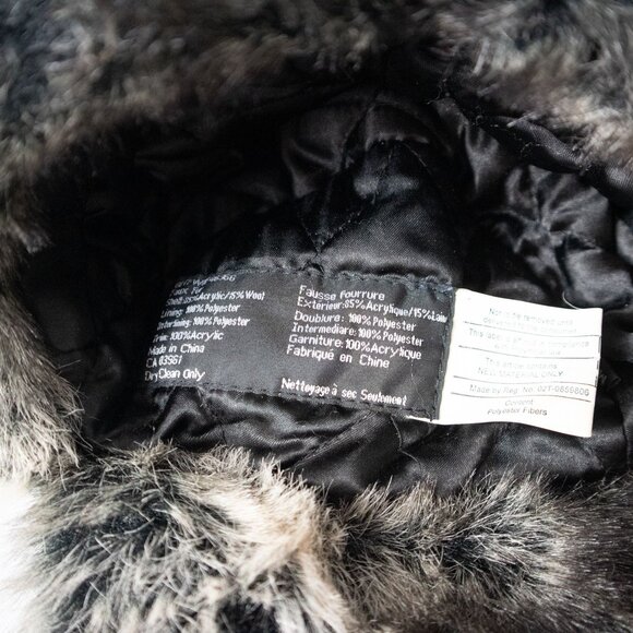 Windriver Checkered Flannel Faux Fur Trapper Hat - Picture 7 of 8